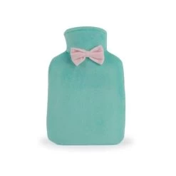 Warmwaterkruik Met Fluwelen Hoes - Muntgroen