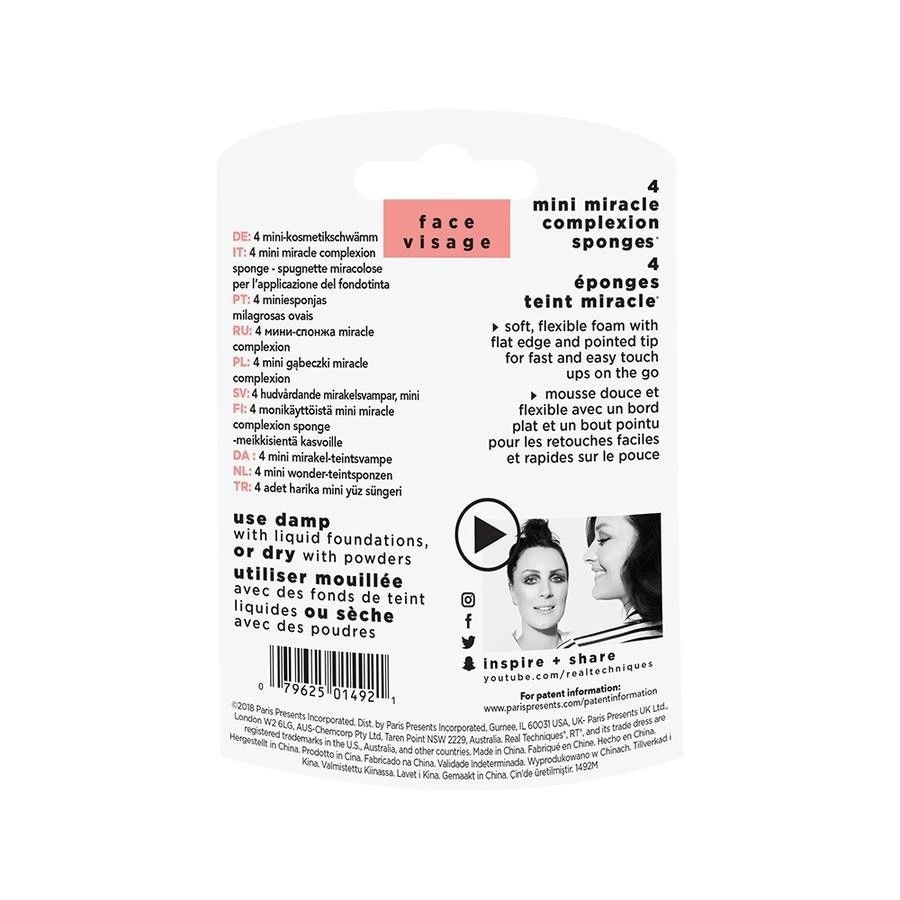 Real Techniques 4 Mini Miracle Sponges 3 Real Techniques 4 Mini Miracle Sponges - Afbeelding 3