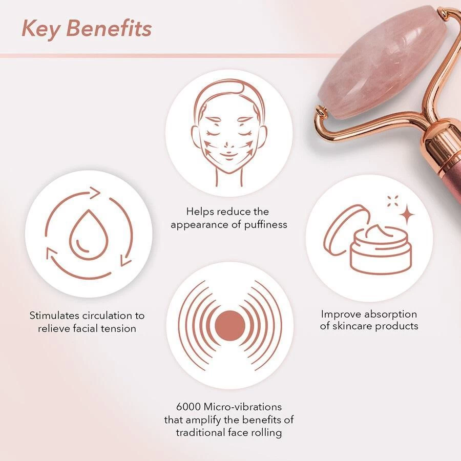 Electric Vibrating Rose Quartz 3 Electric Vibrating Rose Quartz - Afbeelding 3