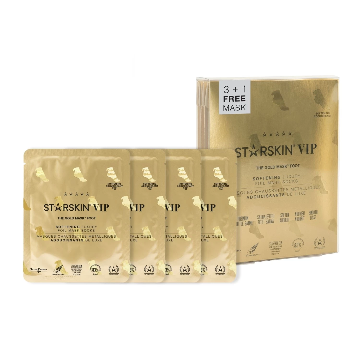 VIPThe Gold Mask Foot 3+1 Pack 1 VIPThe Gold Mask Foot 3+1 Pack