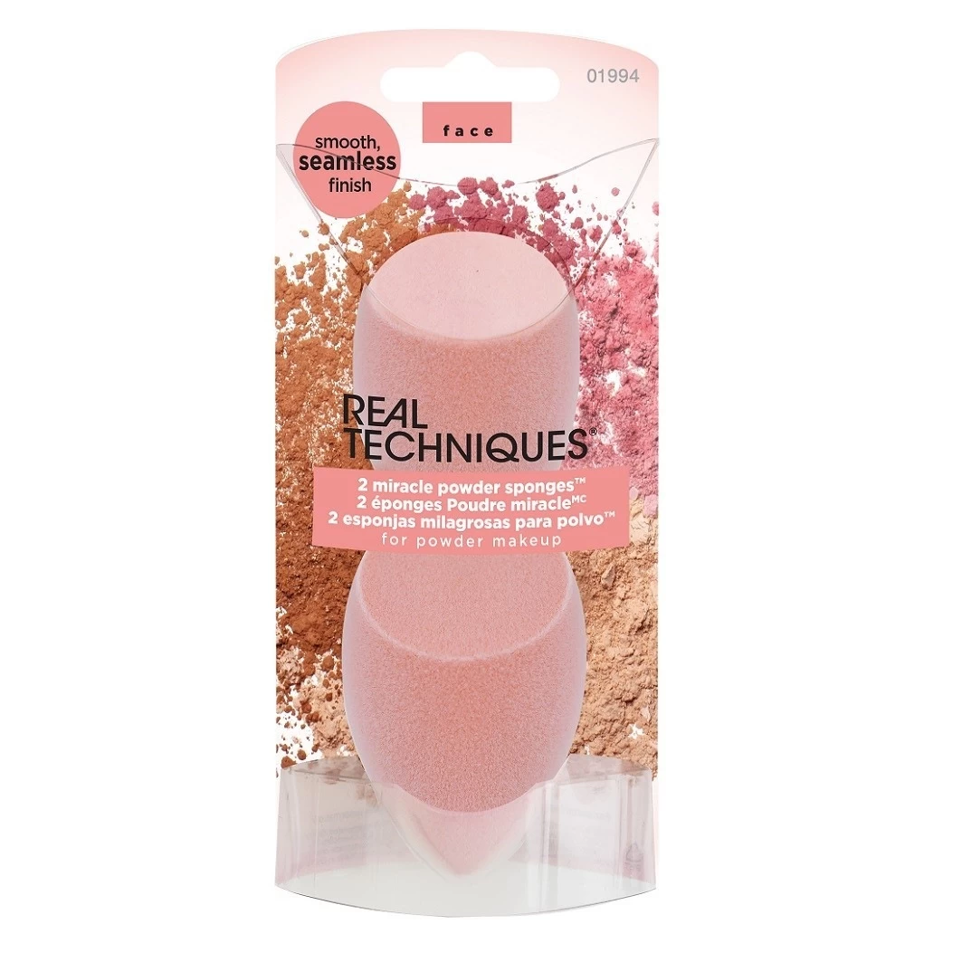 Real Techniques Miracle Powder Sponge Two-Pack 2 Real Techniques Miracle Powder Sponge Two-Pack - Afbeelding 2